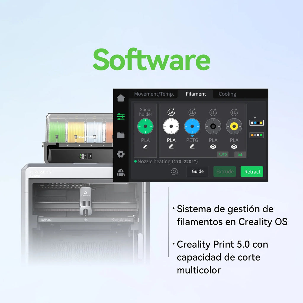 Creality K2 Plus Combo – Impresora 3D de Gran Formato