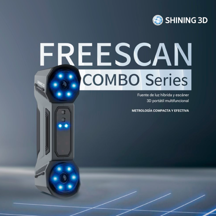 FreeScan Combo – Escáner 3D Híbrido para Metrología e Inspección