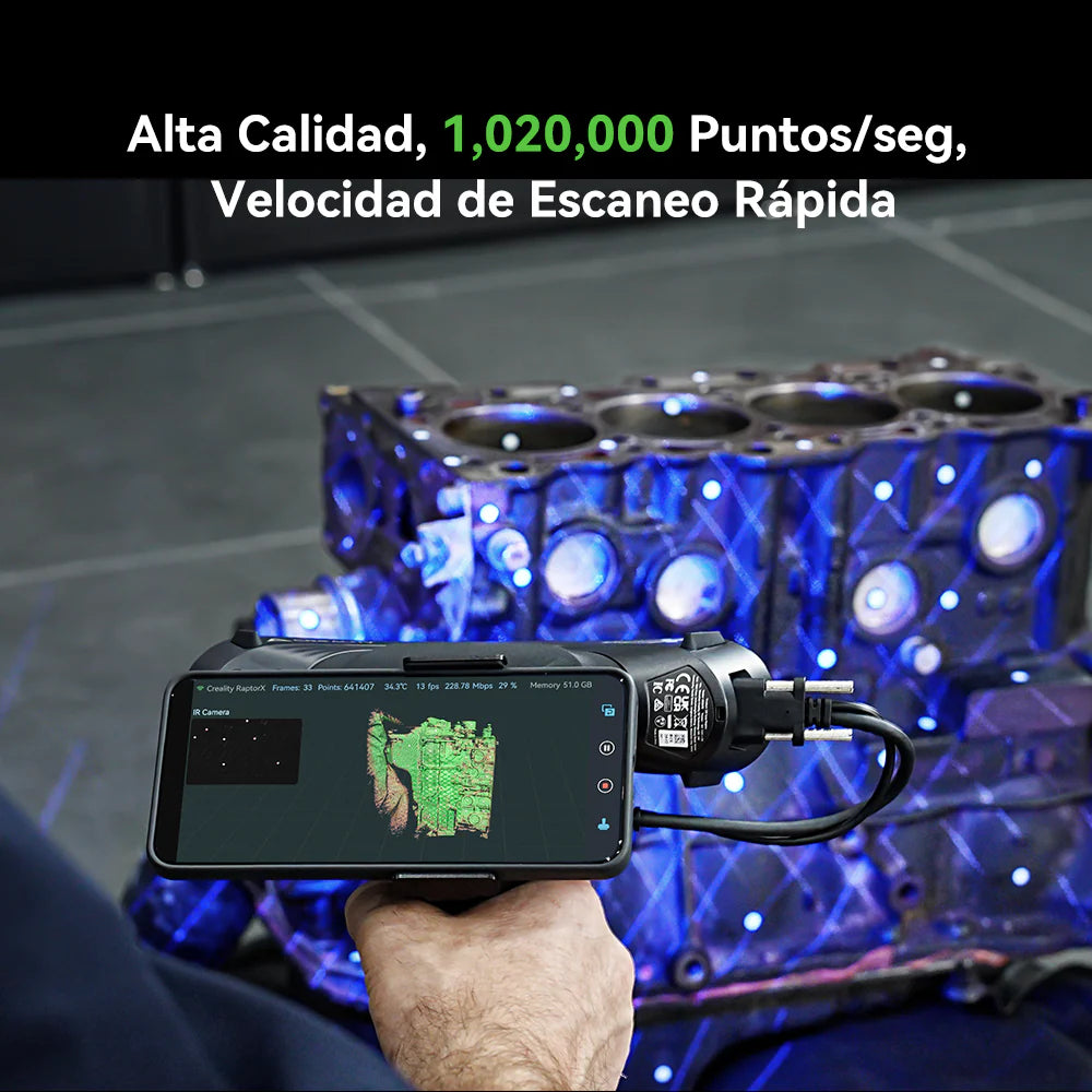Creality Raptor X – Escáner 3D Profesional